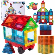 Klocki - KOLOROWE KLOCKI MAGNETYCZNE KONSTRUKCYJNE 3D XXL MAGNETIC 45 ELEM. - miniaturka - grafika 1