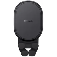 Uchwyty samochodowe do telefonów - Uchwyt na telefon BASEUS SUWX030001 z ładowarką indukcyjną 15W Czarny - miniaturka - grafika 1