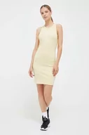Sukienki - Puma sukienka kolor żółty mini dopasowana - miniaturka - grafika 1