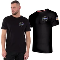 Odzież taktyczna i umundurowanie - Koszulka Alpha Industries Space Shuttle T 176507 556 - Czarna / Neon Purple - miniaturka - grafika 1