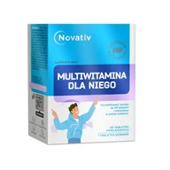 Witaminy i minerały - Novativ Multiwitamina dla Niego, 60tabl. powl. - miniaturka - grafika 1