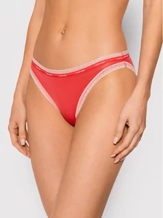 Majtki damskie - Calvin Klein Underwear Figi klasyczne 000QD3766E Czerwony - grafika 1