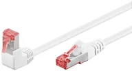 Patchcordy - Kabel LAN Patchcord CAT 6 S/FTP 1x90 BIAŁY 1m - miniaturka - grafika 1
