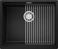 Zlewozmywaki - BRANDE SWIFT 560-60-U BLACK (czarny mat) | podwieszany - miniaturka - grafika 1