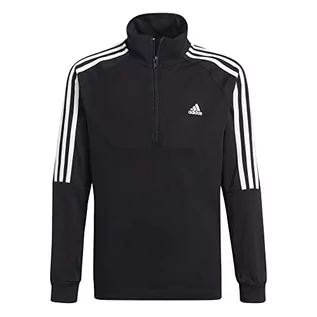 Bluzy dla chłopców - Adidas Bluza chłopięca, czarny/biały, 4 Lata GS8905 - grafika 1