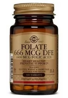Witaminy i minerały - Folate - kwas foliowy 400 mcg (100 tabl.) - miniaturka - grafika 1