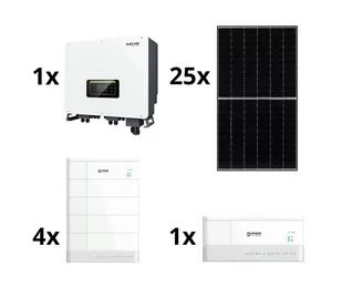 Zestaw solarny SOFAR Solar-10kWp JINKO+10kW inwerter hybrydowy 3f+10,24 kWh bateria - Akcesoria do kolektorów i fotowoltaiki - miniaturka - grafika 1