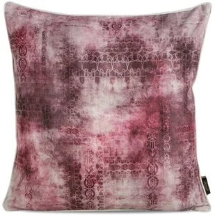 Poszewka 45 x 45 Dekoracyjna Len 19 Bordo+Krem - Poszewki na poduszki - miniaturka - grafika 1