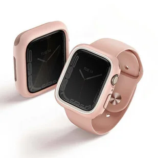 UNIQ etui Moduo Apple Watch Series  4/5/6/7/8/SE 44/45mm różowy-biały/blush-white - Akcesoria do smartwatchy - miniaturka - grafika 3