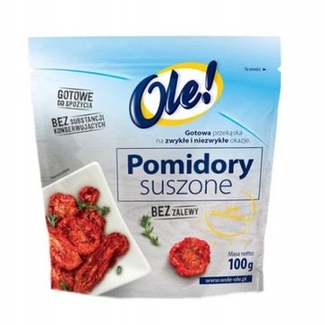 Ole! Pomidory suszone na słońcu bez zalewy, 100g