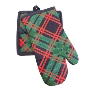 Zestaw podkładka i rękawica kuchenna Christmassy 19 x 30 cm - Fartuchy i rękawice kuchenne - miniaturka - grafika 1