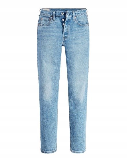 LEVI'S SPODNIE NIEBIESKIE JEANSOWE NA GUZIKI PROSTE DAMSKIE 26/30 1I4A