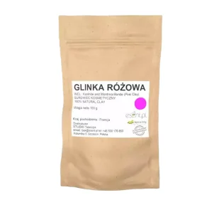 Glinka Różowa 100g Certyf. blizny przebarwienia - Maseczki do twarzy - miniaturka - grafika 1