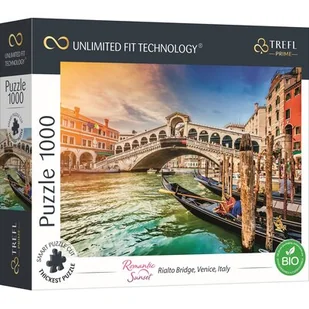 Trefl Prime - Puzzle UFT Romantic Sunset: Rialto Bridge, Venice, Italy - 1000 Elementów, Najgrubsza Tektura, BIO, Włochy, Wenecja, Zachód Słońca, Kreatywna Rozrywka dla Dorosłych i Dzieci od 12 Lat 10692 - Puzzle - miniaturka - grafika 1