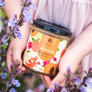 MiodoSmyk z brzoskwinią i pyłkiem kwiatowym / Bartnik Mazowiecki - Miód - miniaturka - grafika 1