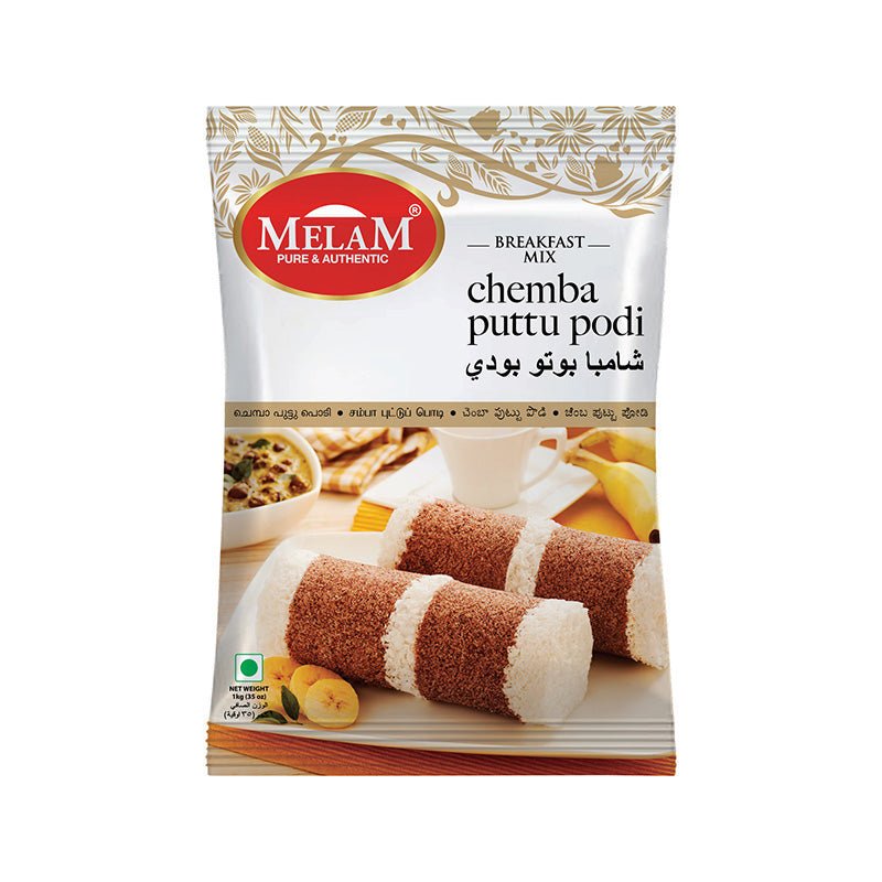 Mąka do puttu Melam Chemba Puttu Podi 1kg - z czerwonego ryżu chemba