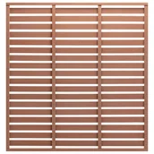 Ogrodzenia - Panel ogrodzeniowy z WPC, 180x180 cm, brązowy - miniaturka - grafika 1