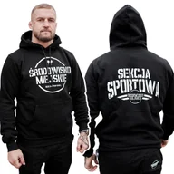 Bluzy męskie - Bluza Męska Z Kapturem Środowisko Miejskie Sekcja Sportowa R. L - miniaturka - grafika 1