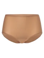 Majtki damskie - Chantelle Damskie figi z wysokim stanem Kobiety Sztuczne włókno brązowy jednolity, ONE SIZE - miniaturka - grafika 1