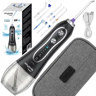 Irygatory do zębów - Irygator do Zębów Dentystyczny BEZPRZEWODOWY 5 trybów 8 Dysz +Etui Podróżne HF-6 - miniaturka - grafika 1