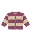 Bluzy i sweterki niemowlęce - Noppies Kardigan w kolorze beżowo-fioletowym - miniaturka - grafika 1