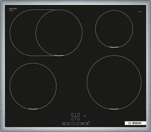 Płyta elektryczna do zabudowy Płyta indukcyjna BOSCH PIF645BB5E 60 cm czarne szkło - Płyty elektryczne do zabudowy - miniaturka - grafika 1