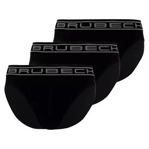Zestaw slipów męskich bawełnianych Brubeck Comfort Cotton BE00290A czarny 3 pary - Bielizna sportowa męska - miniaturka - grafika 1