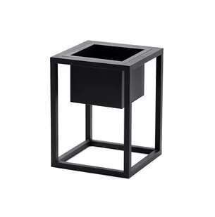 Kwietnik Metalowy Stojak na kwiaty LUX 40cm czarny loft KWL-185 - Kwietniki - miniaturka - grafika 1