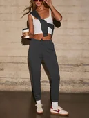 Spodnie sportowe damskie - LA Angels 2-częściowy zestaw w kolorze antracytowym - miniaturka - grafika 1