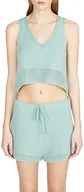 Koszulki i topy damskie - Sisley Womens Tank-TOP 101TMH006 T-shirt, Aqua 18E, XS, Aqua 18e, XS - miniaturka - grafika 1