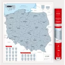 Polska mapa zdrapka 1:1 500 000 - Przewodniki - miniaturka - grafika 1