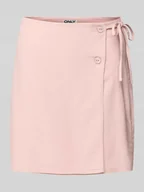 Spódnice - Spódnica kopertowa rozkloszowana o kroju oversized z mieszanki wiskozy i lnu model ‘CARO’ - miniaturka - grafika 1