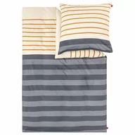 Pościel - s.Oliver Pościel satynowa szary/żółty, 140 x 200 cm, 70 x 90 cm - miniaturka - grafika 1