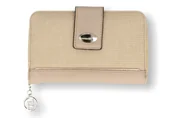 Portfele - PORTFEL DAMSKI BEŻOWY - miniaturka - grafika 1
