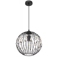 Lampy sufitowe - Globo Lighting Wisząca lampa czarna HANAKO 16029H kulisty zwis crystals 16029H - miniaturka - grafika 1