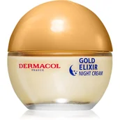 Kremy do twarzy - Dermacol Gold Elixir Rejuvenating Caviar Night Cream 50ml - miniaturka - grafika 1