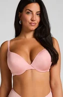 Biustonosze - Hunkemöller Usztywniony biustonosz push-up z fiszbinami Smooth Różowy - miniaturka - grafika 1