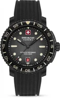 Zegarki męskie - Zestaw męski SWISS MILITARY SMWGN0001730 czarny sportowy do nurkowania - miniaturka - grafika 1
