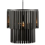 Lampy sufitowe - Lampa wisząca Viento 108581 Markslojd metalowe rurki modernistyczna czarna - miniaturka - grafika 1