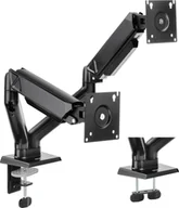 Uchwyty do monitorów - SENSE7 Uchwyt biurkowy na 2 monitory 17"-32" HANG DOUBLE - miniaturka - grafika 1