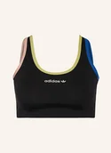Biustonosze - Adidas Originals Biustonosz Sportowy Linear schwarz - miniaturka - grafika 1