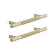 Zawiasy, okucia i inne akcesoria - Uchwyt meblowy Axel 128 mm złoty 2 szt. Inspire 3276007446982 - miniaturka - grafika 1