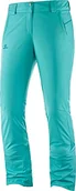 Spodnie narciarskie - Salomon damskie spodnie narciarskie, Stormseason W, mieszanka syntetyczna, różowe (Blue Turquoise M/R - miniaturka - grafika 1