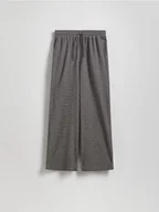 Spodnie damskie - Reserved - Strukturalne spodnie - ciemnoszary - miniaturka - grafika 1