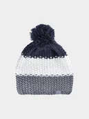 Czapki męskie - 4F Czapka zimowa z pomponem męska - multikolor M - miniaturka - grafika 1