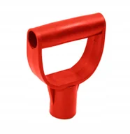 Łopaty i widły - MOCNY UCHWYT DO TRZONKA ŁOPATY SZPADLA ŚREDNICA FI 30 MM CZERWONA RĄCZKA - miniaturka - grafika 1
