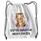 Plecaki worki - Plecak Tygryski Tygrys Sportowy Szkolny Worek z Nadrukiem ze Zdjęciem - miniaturka - grafika 1