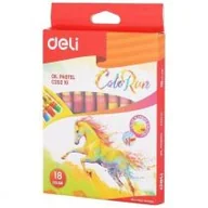 Przybory szkolne - Pastele olejne ColoRun 18 kolorów DELI - miniaturka - grafika 1