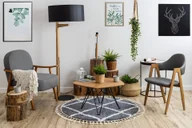 Dywany - Dywan BERBER CROSS B5950 koło / biały Frędzle berberyjski marokański shaggy szary koło 160 cm - miniaturka - grafika 1