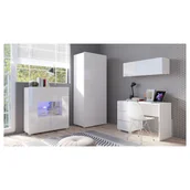 Zestawy mebli biurowych - Zestaw Mebli do Biura 14 Calabrini Calabrini GIB Meble Biały Mat / Biały Połysk - miniaturka - grafika 1